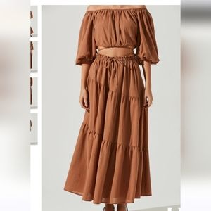 Astr the Label Balboa Maxi Tiered Skirt